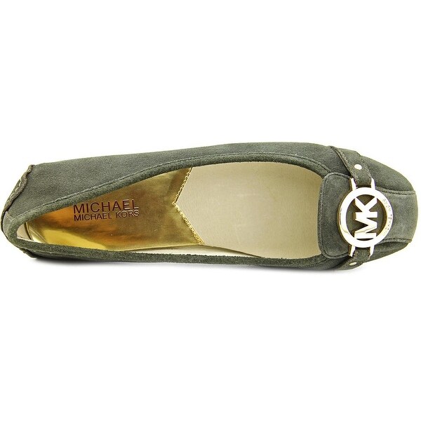 michael kors fulton flats green