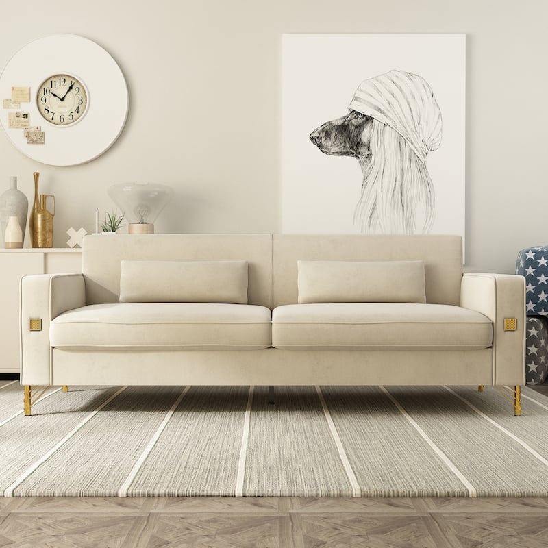Velvet Loveseats, Comfortable Sofa for Living Room