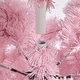 preview thumbnail 9 of 16, Yaheetech Pre-lit Flocked Artificial Christmas Tree Snow Frosted Christmas Tree, Pink