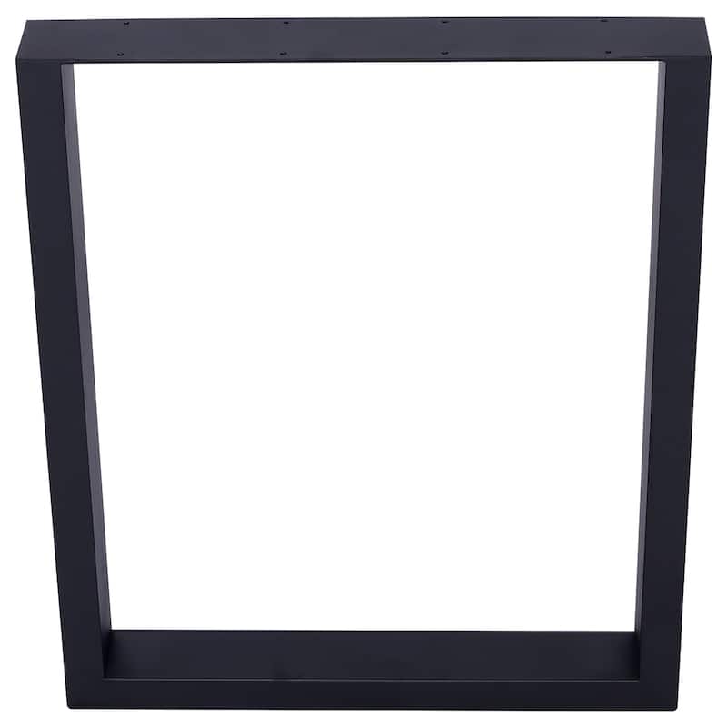 28" Square Table Legs, Wide Metal Table Legs , Heavy Duty Steel Desk Legs Table Leg Dining Table Legs Coffee Desk Leg, Set of 2