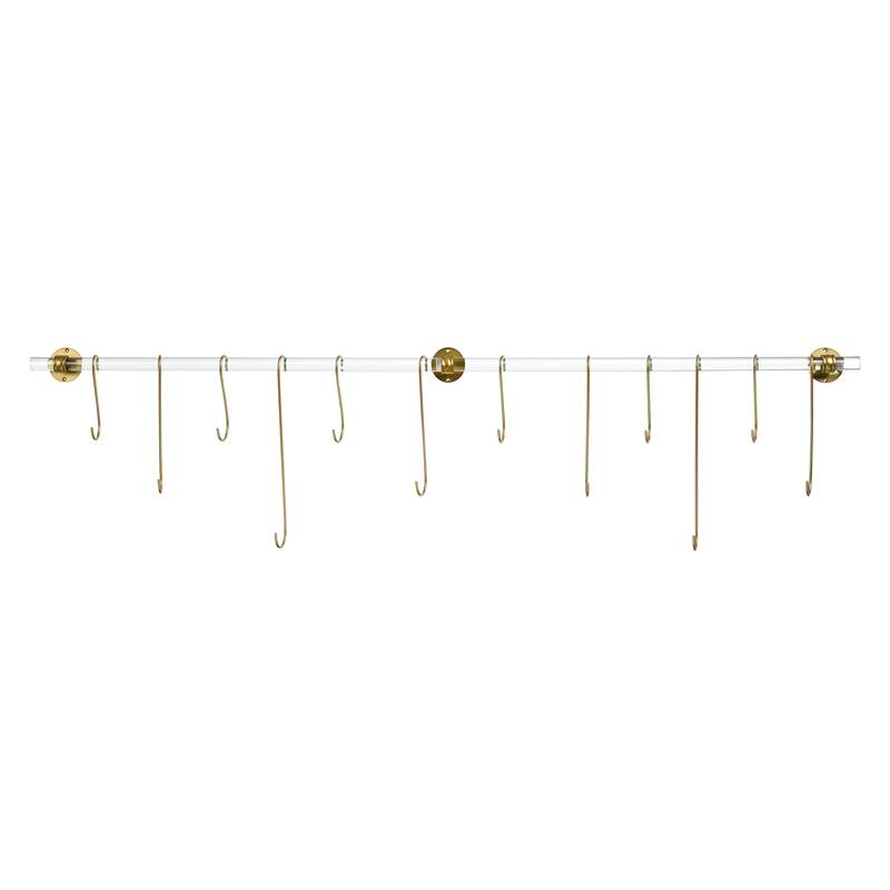 StyleCraft Dann Foley - Acrylic & Metal Wall Hanger - Clear