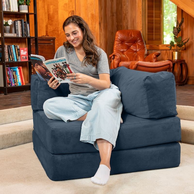 Jaxx Unsofa Modular Convertible Sectional Sofa with Fold Out King Sleeper Bed