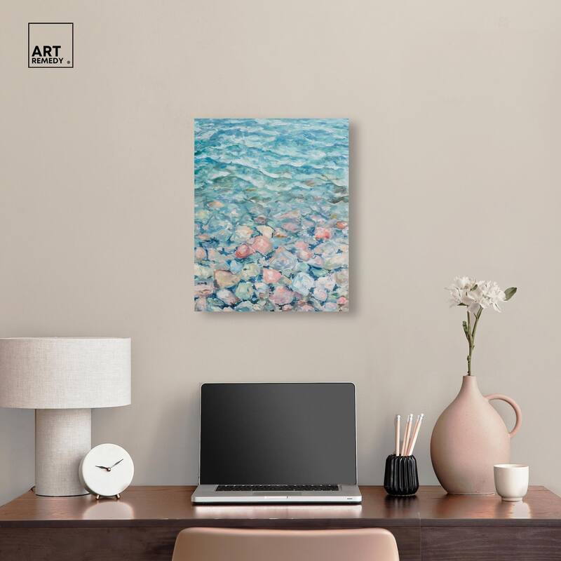 Turquoise Dream Canvas by Art Remedy, Gallery Wrapped