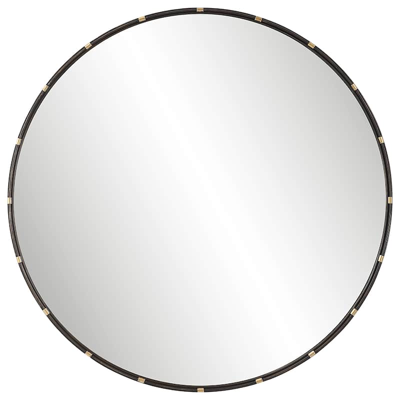 Lightly Antiqued Gold Wall Mirror