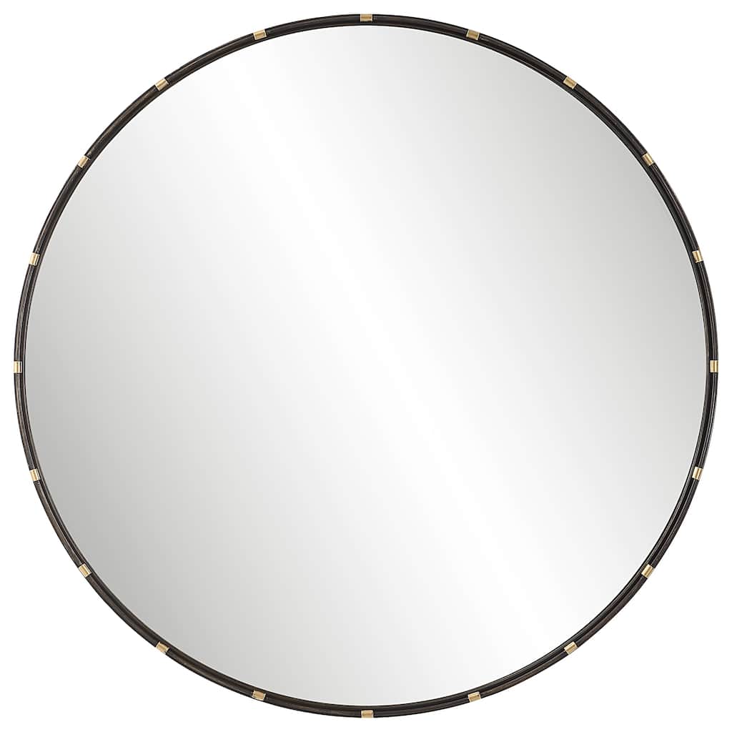 Lightly Antiqued Gold Wall Mirror