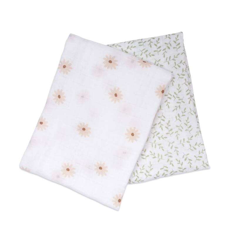 lulujo 2 PK Muslin Swaddling Blankets