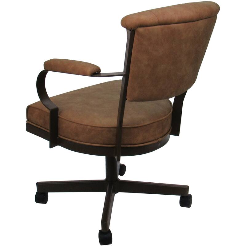 Miami Swivel Metal Caster Chair on Reading Base - 18" High Seat