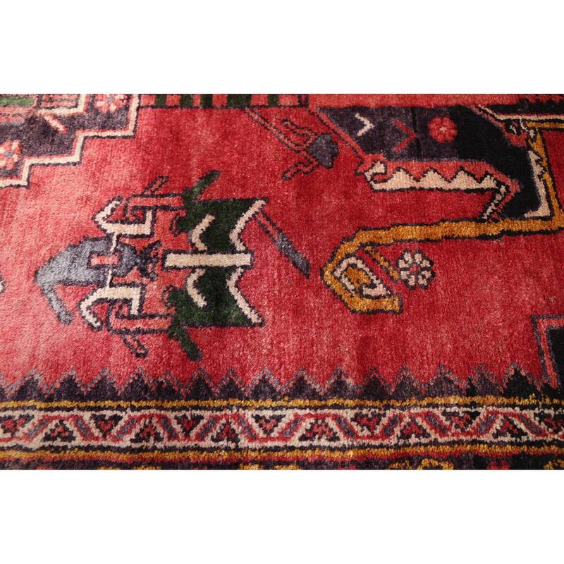 ECARPETGALLERY Hand-knotted Konya Anatolian Red Wool Rug - 3'7 x 11'0