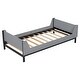 preview thumbnail 19 of 18, Wood Twin Platform Bed Frame with Headboard & Footboard