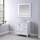 preview thumbnail 93 of 110, Altair Isla Single Bathroom Vanity Set and Aosta White Countertop with Mirror
