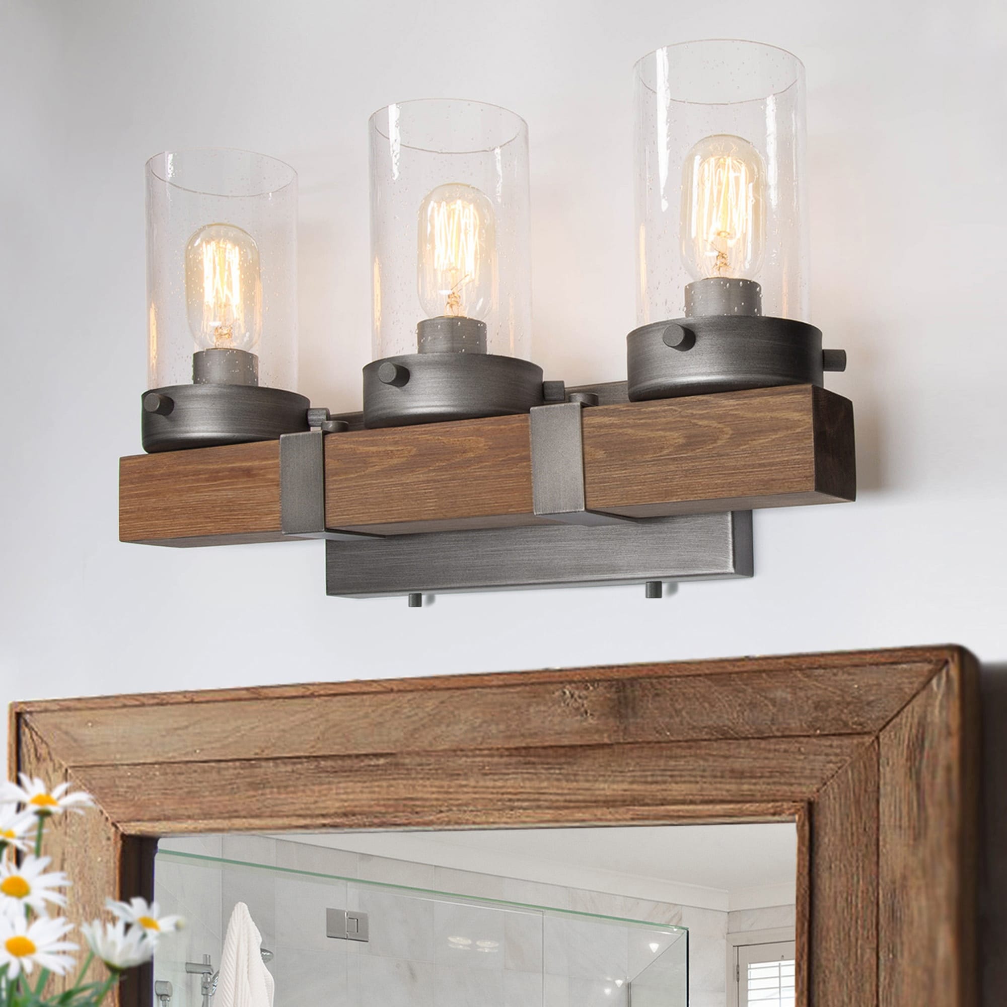 Makkovik 3 Light Rustic Wood Candle Wall Sconce By Havenside Home L18 1 X W5 9 X H10 6 Overstock 28582931