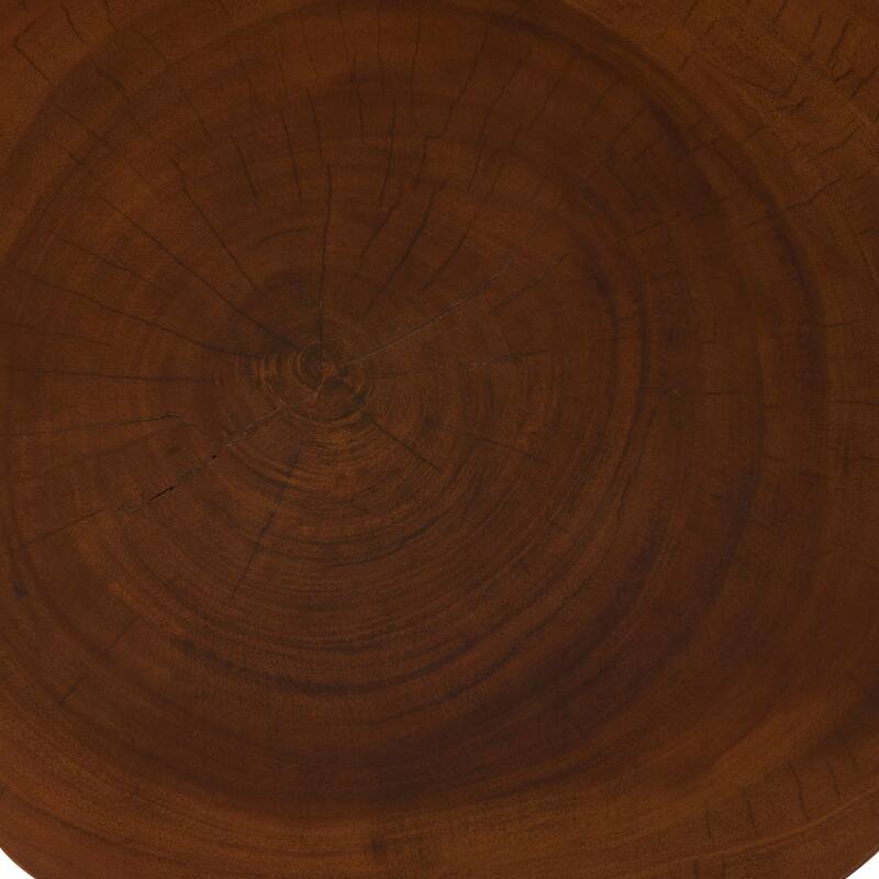 Brown Wood Accent Table