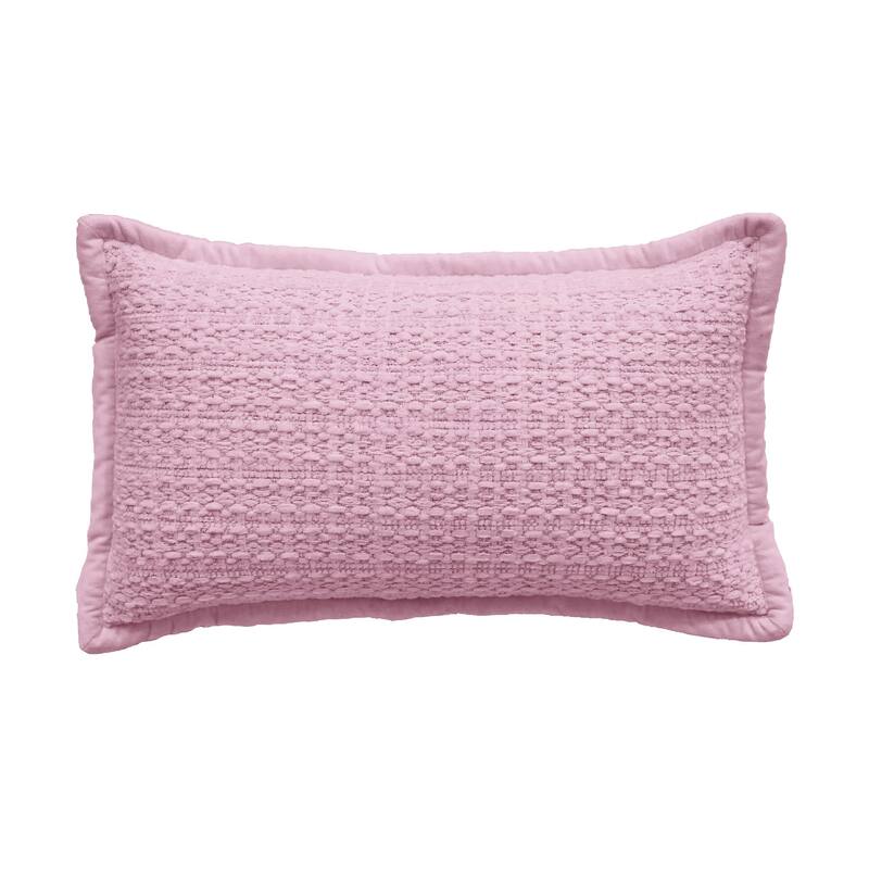 Vibhsa Honeycomb Handwoven Textured Pillow, 14" x 24"