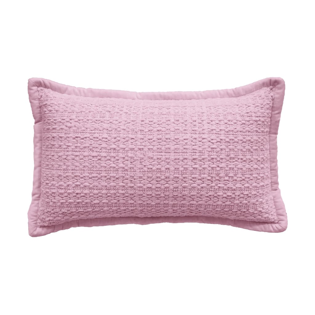 Vibhsa Honeycomb Handwoven Textured Pillow, 14" x 24"