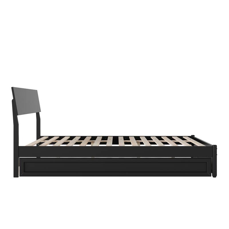 Norla Wood Platform Bed with Trundle
