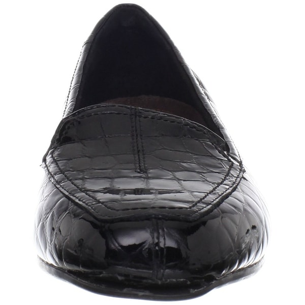 clarks everyday timeless patent leather slip on shoes