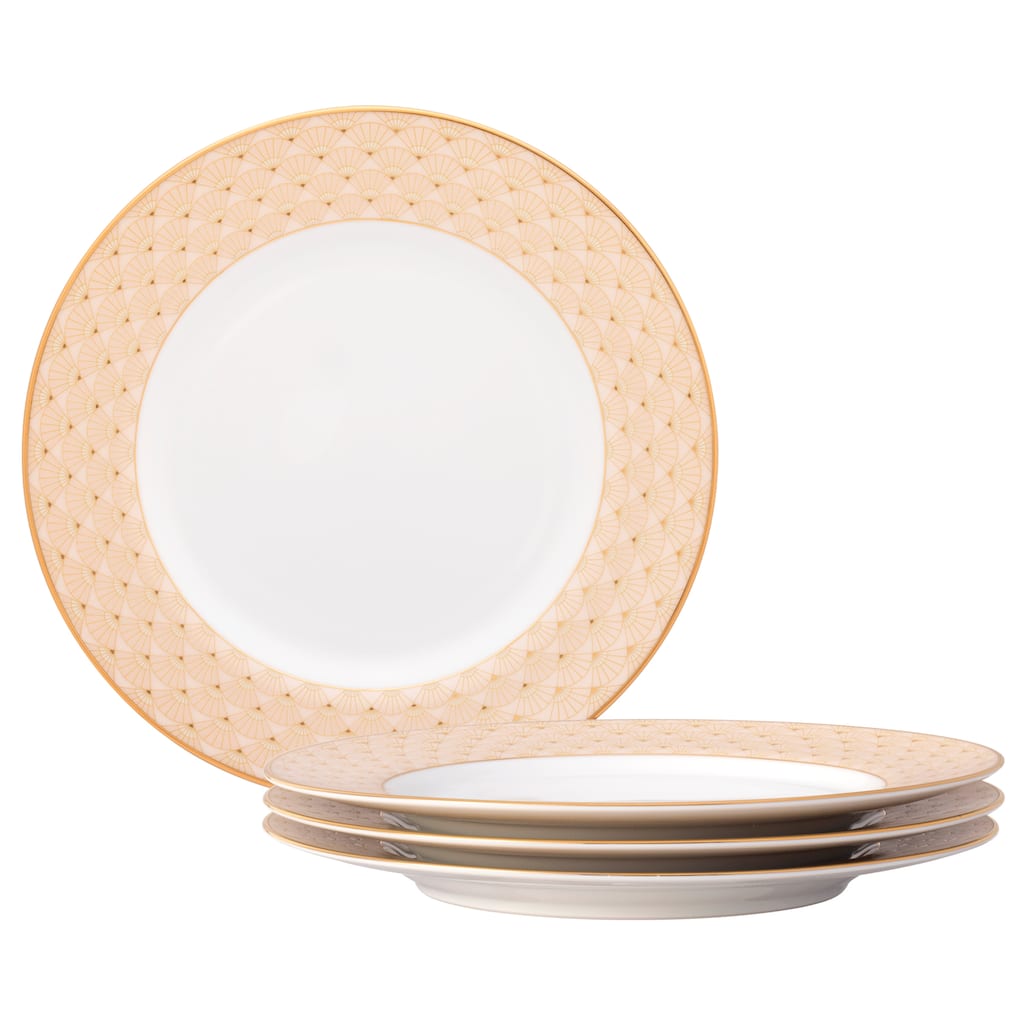 Noritake Trocadero Gold Set Of 4 Salad Plates, 8.25"