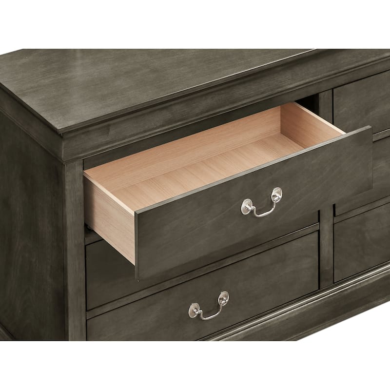 Louis Phillipe 6-drawer Bedroom Dresser