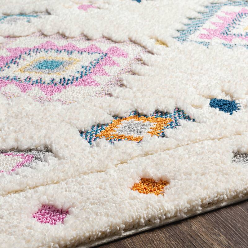 Livabliss Anokhi Bohemian Diamond Area Rug