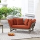 preview thumbnail 40 of 48, Cambridge Casual West Lake Convertible Wood Outdoor Sofa Daybed
