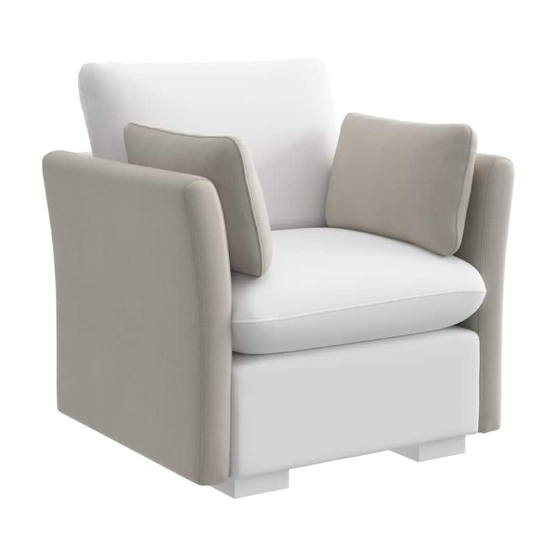 Bush Home Sienna Modular Arm Set with Pillows - Mist Taupe