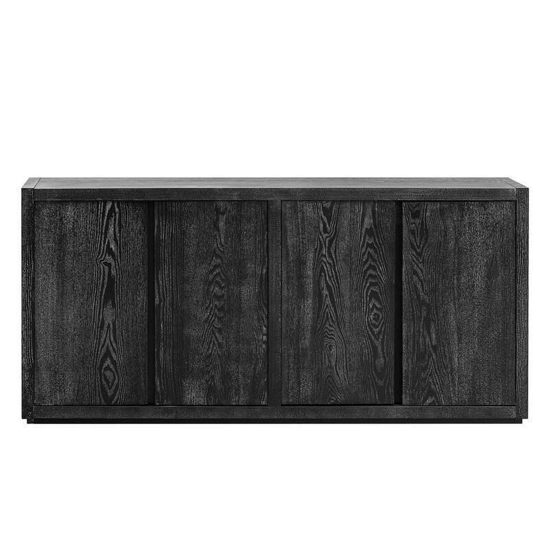 63" Ash Veneer Four-Door Buffet/Sideboard for Hallway, Entryway, Living Room