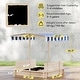 preview thumbnail 30 of 32, Outsunny Kids Sandbox with Cover, Outdoor Wooden Sandbox with Canopy - 41.75" x 41.75" x 47.75"