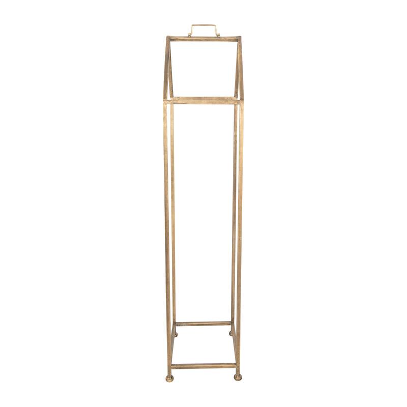 Metal House Shaped Fire Wood Holder with Handle