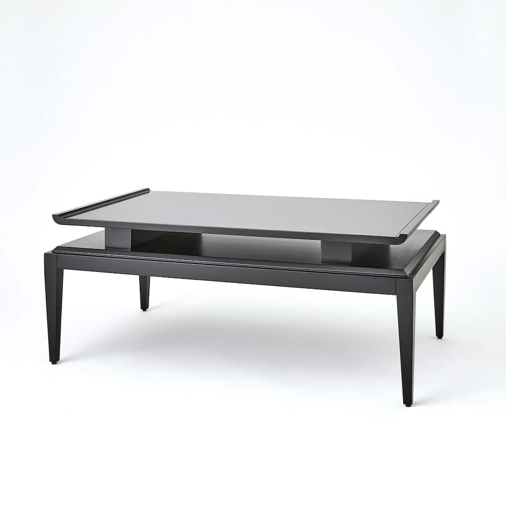 Poise Cocktail Table-Black Satin