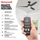 preview thumbnail 17 of 33, 52" Honeywell Lynton Indoor/Outdoor Ceiling Fan with Color Changing LED Light, Remote Control, High Performance Blades