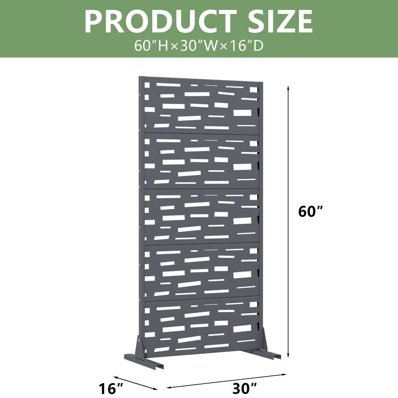 Outdoor Privacy Screen Metal Privacy Screen Panel Free Standing