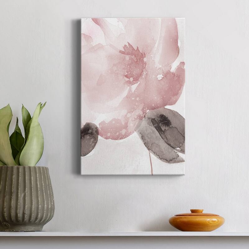 Blush Bloom I Premium Gallery Wrapped Canvas - Ready to Hang