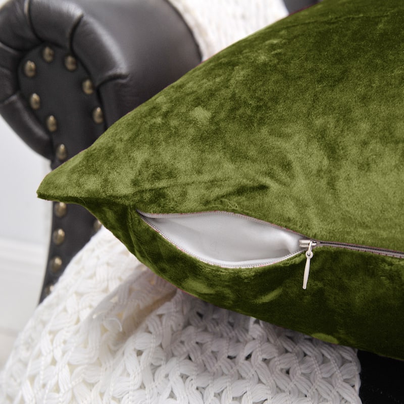 Rancho Crushed Velvet Throw Pillow Cover Set, NO INSERT