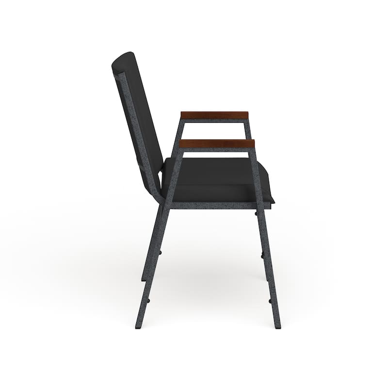 Heavy Duty Stack Chair with Arms - 21"D x 21"W x 31"H
