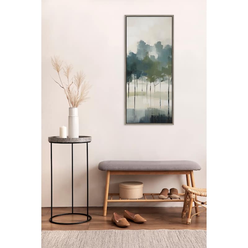 Kate and Laurel Sylvie Whispering Trees I Framed Canvas by Amy Lighthall