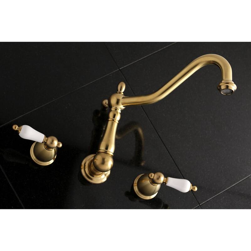 Heritage 3-Hole Wall Mount Roman Tub Faucet in Oil Rubbed Bronze