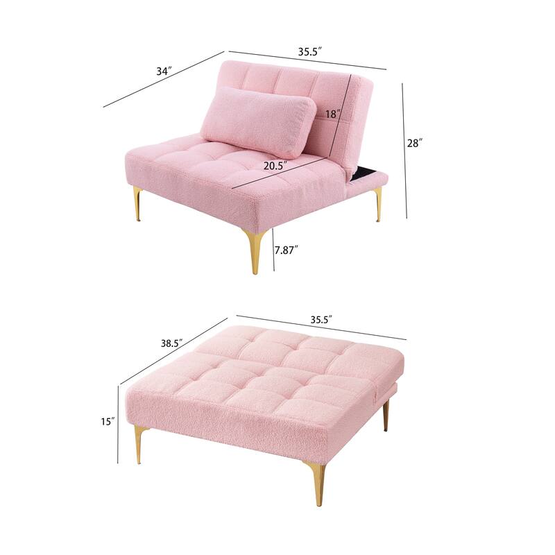 Futon Couch Convertible Folding Sofa Bed Couch for Apartment