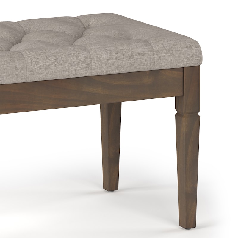 WYNDENHALL Hopewell 28 inch Wide Traditional Rectangle Ottoman Bench