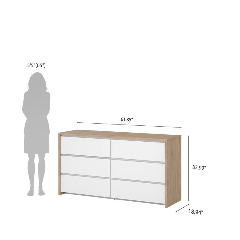 Porch & Den Next 6-Drawer Double Dresser