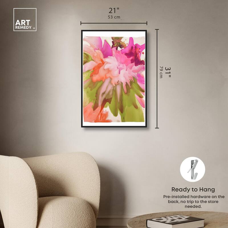 Vibrant Fluidity Floral IV Canvas by Art Remedy