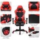 preview thumbnail 34 of 56, Costway Massage Gaming Chair Reclining Racing Office Computer Chair