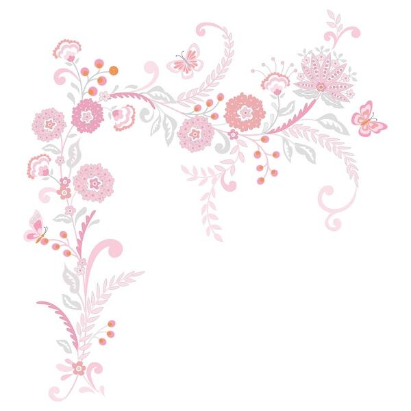 Shop Lambs Ivy Happi By Dena Charlotte Pink White Paisley Leaf