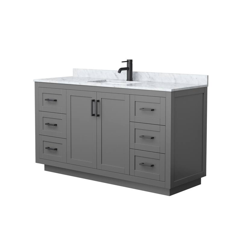 Wyndham Collection Miranda 60" Free Standing Single Basin Vanity Set