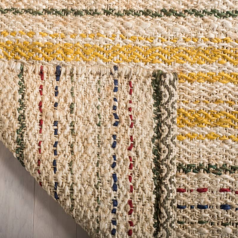 SAFAVIEH Handmade Natural Fiber Alyvia Stripe Jute Rug