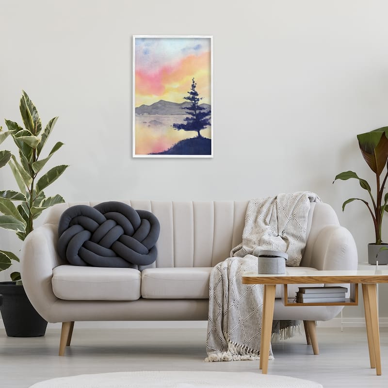 Stupell Radiant Sunset over Lake Framed Giclee Art Design By Stephanie Fielden