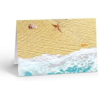 Stonehouse Collection Beach Note Card Set - 10 Boxed Beach Thank You ...