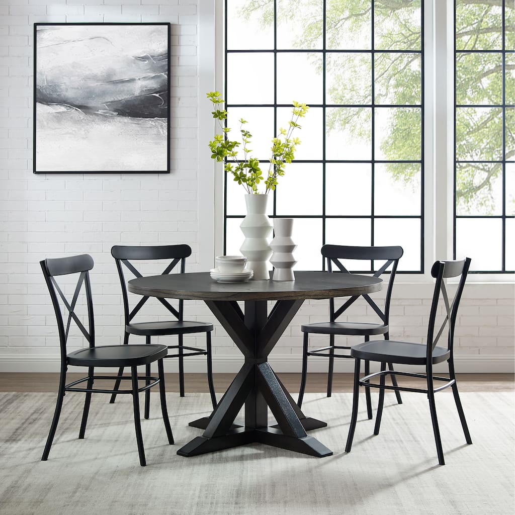 Crosley Hayden 5Pc Round Dining Set W/Camille Chairs