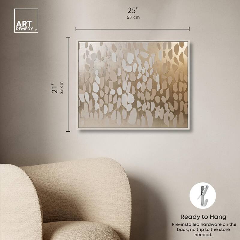 Glimmering Cascade Canvas by Art Remedy