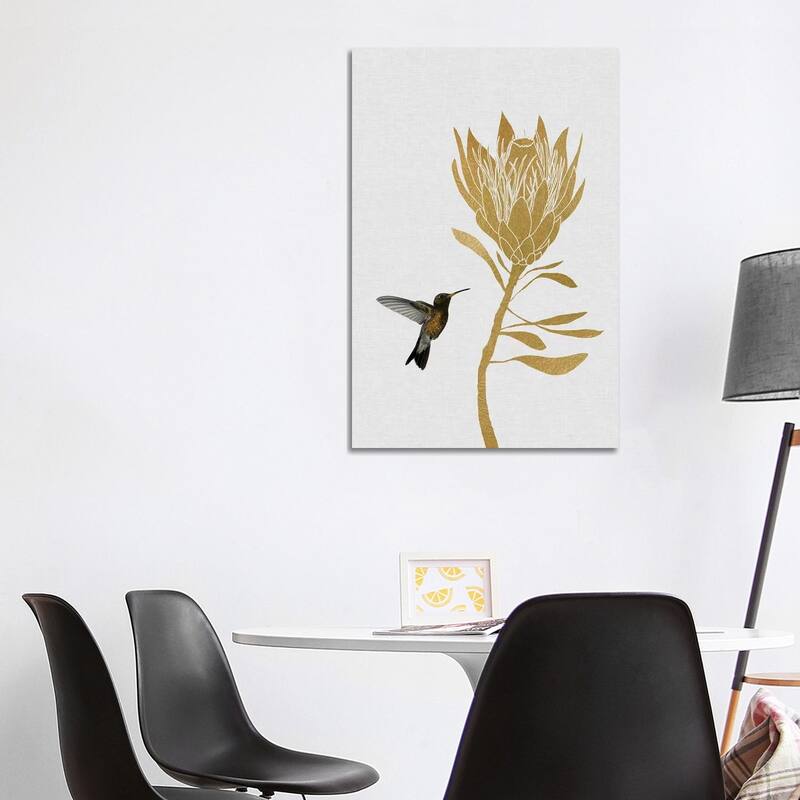 iCanvas "Hummingbird & Flower II" by Orara Studio Canvas Print - 40x26x1.5