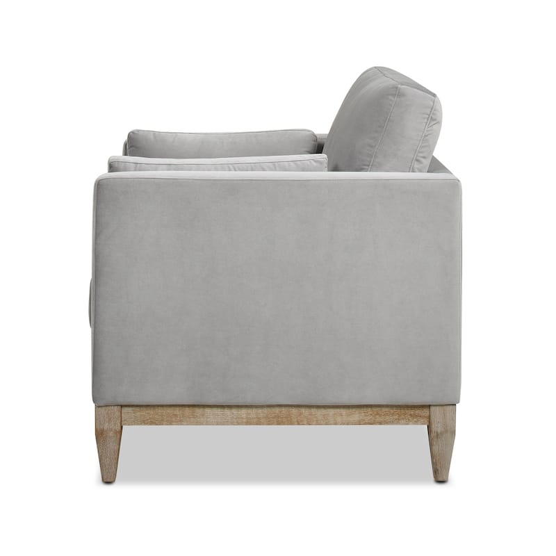 Knox 36" Modern Farmhouse Loose Pillow-Back Arm Chair